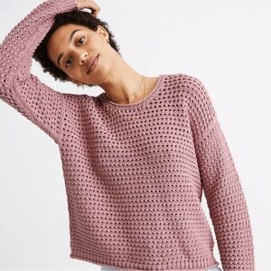Madewell Open-Stitch Austen Pullover Sweater